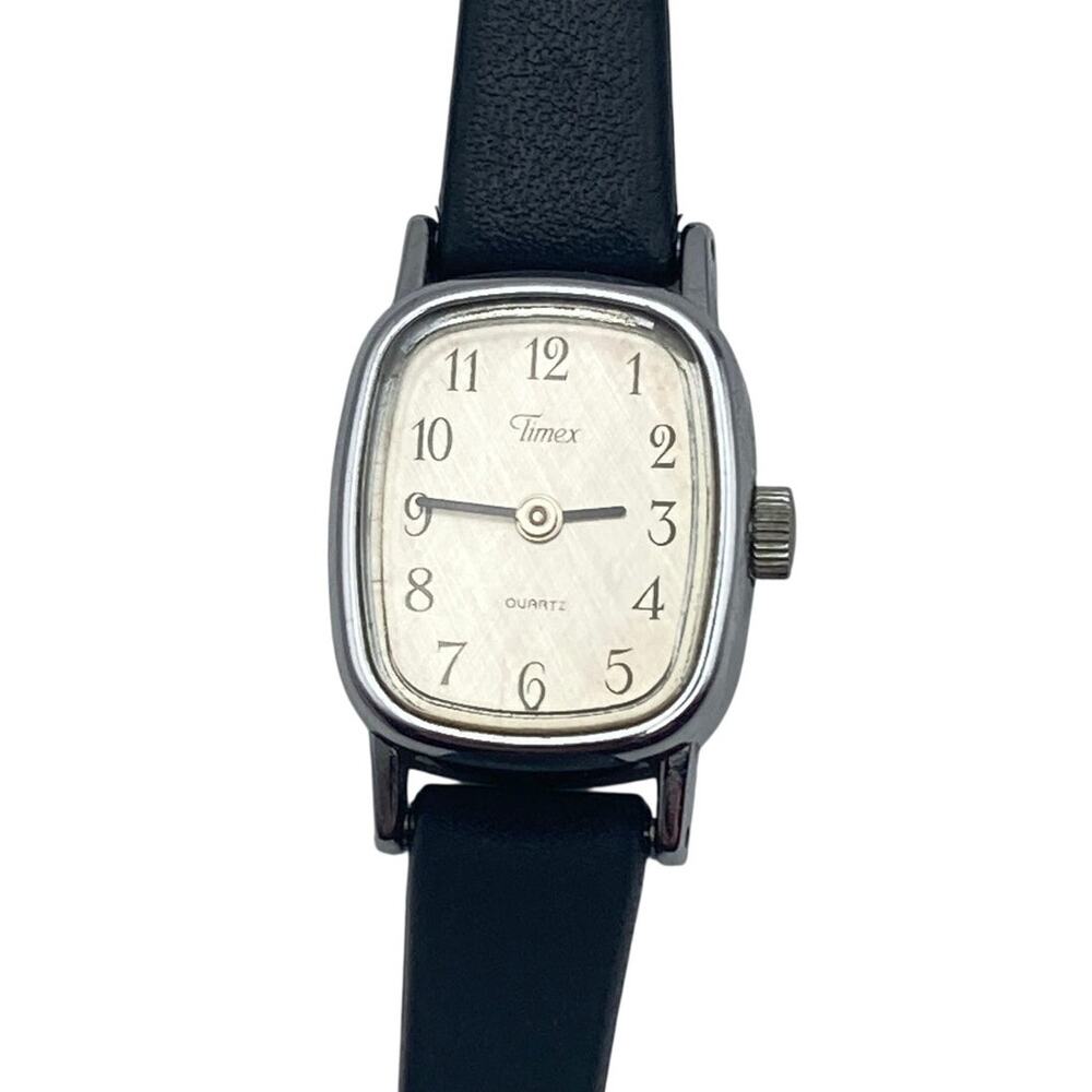 Vintage Timeless Timex BA Cell Petite Square Ladies Watch 17mm - New Battery WR